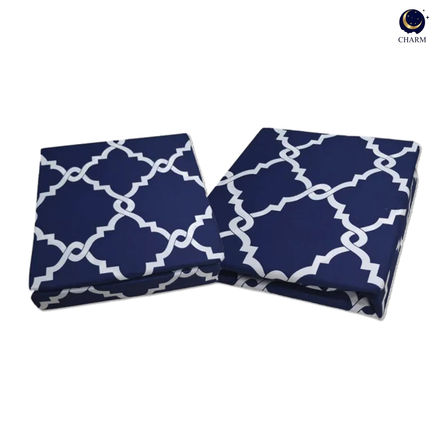 ชุดผ้าปูที่นอน 6ฟุต 5 ชิ้น CHARM รุ่น คลาสสิค NAVY MIRAGE ไม่รวมผ้านวม สี คลาสสิค MIRAGE_1